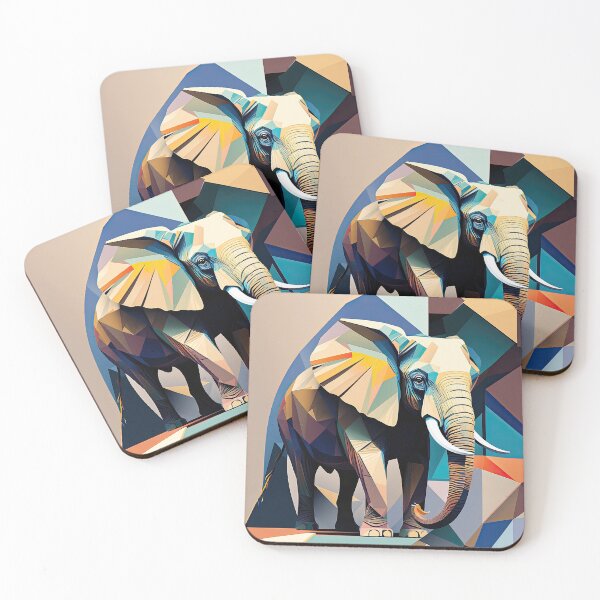 Item preview, Explore Simplistic & Minimalistic African Elephant Art designed and sold by ArtificialGenes.