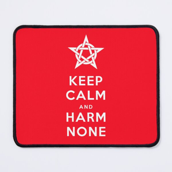 Item preview, Keep Calm and Harm None designed and sold by TempleCatWear.