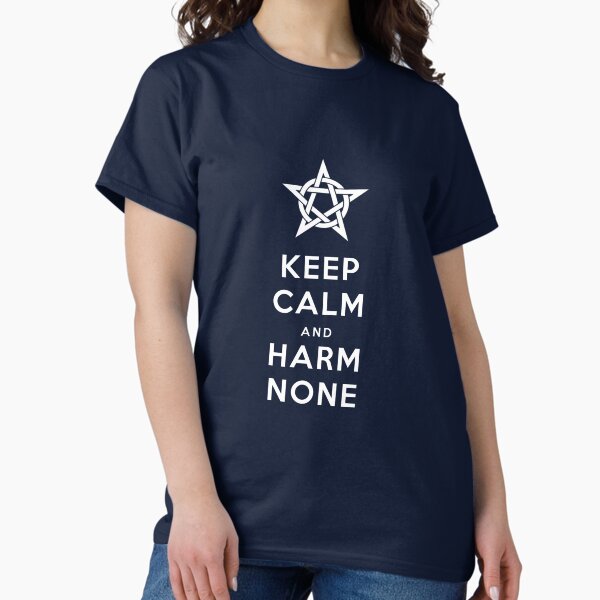 Item preview, Keep Calm and Harm None designed and sold by TempleCatWear.