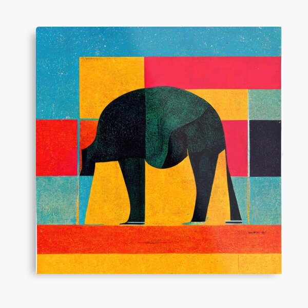 Item preview, Explore Simplistic & Minimalistic African Elephant Art designed and sold by ArtificialGenes.