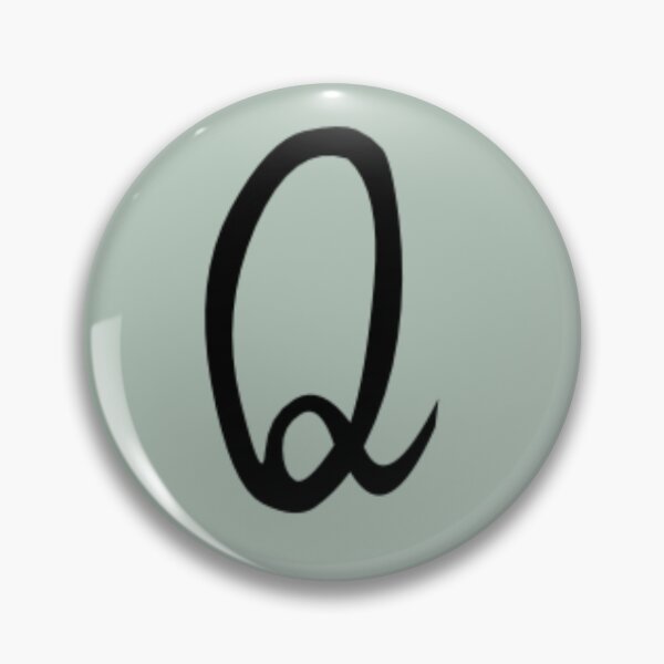 Item preview, Cutesy Calligraphy Q designed and sold by Meg-Hoyt.