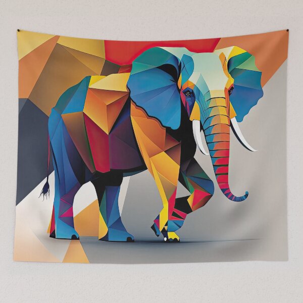 Item preview, Explore Simplistic & Minimalistic African Elephant Art designed and sold by ArtificialGenes.