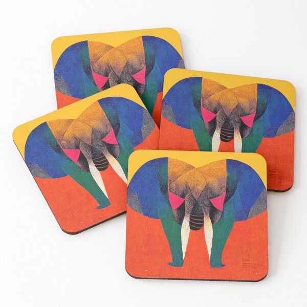 Item preview, Explore Simplistic & Minimalistic African Elephant Art designed and sold by ArtificialGenes.