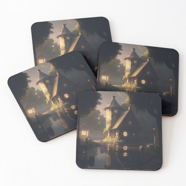 Item preview, Twilight Serenity at the Forest Cottage designed and sold by oanaunciuleanu.
