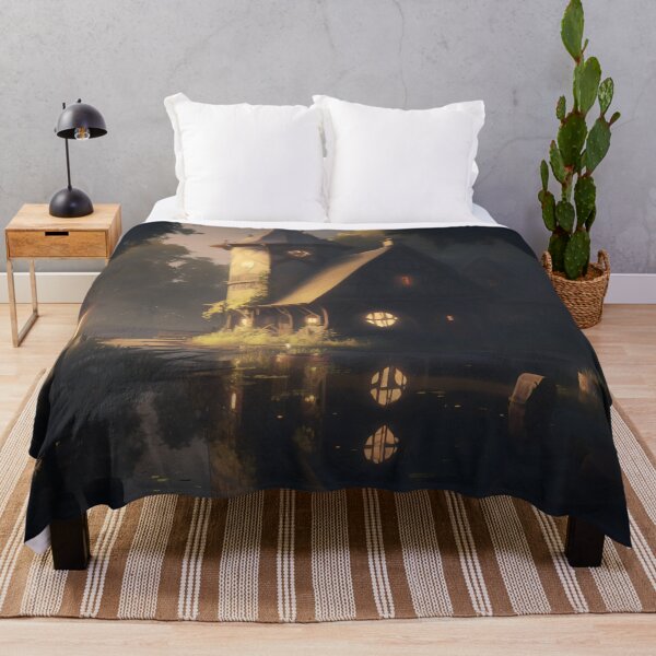 Item preview, Twilight Serenity at the Forest Cottage designed and sold by oanaunciuleanu.