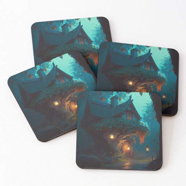 Item preview, Twilight Serenity at the Forest Cottage designed and sold by oanaunciuleanu.