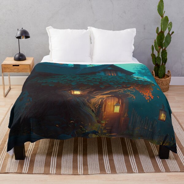 Item preview, Twilight Serenity at the Forest Cottage designed and sold by oanaunciuleanu.