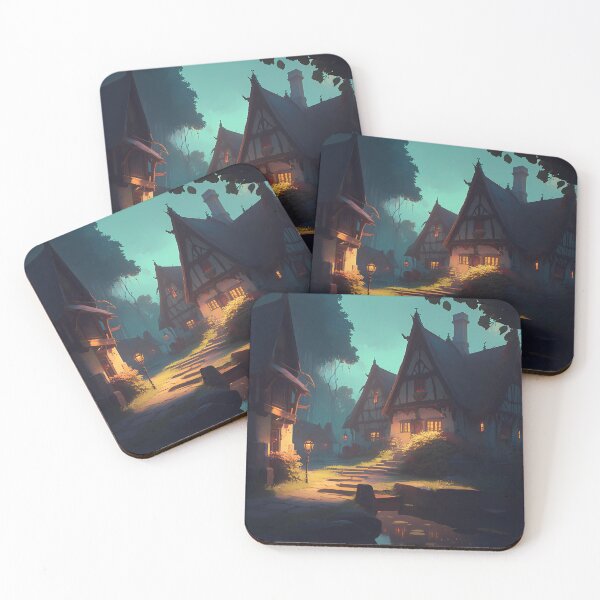 Item preview, Twilight Serenity at the Forest Cottage designed and sold by oanaunciuleanu.