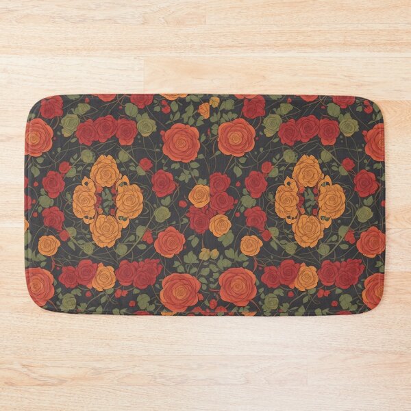 Item preview, Multicolor Roses Pattern Design in black background designed and sold by Carlos Gudino.