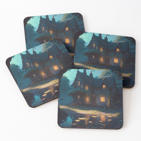 Item preview, Twilight Serenity at the Forest Cottage designed and sold by oanaunciuleanu.