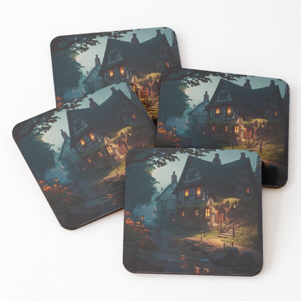 Item preview, Twilight Serenity at the Forest Cottage designed and sold by oanaunciuleanu.