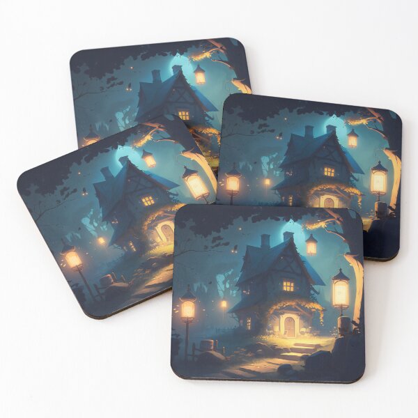 Item preview, Twilight Serenity at the Forest Cottage designed and sold by oanaunciuleanu.
