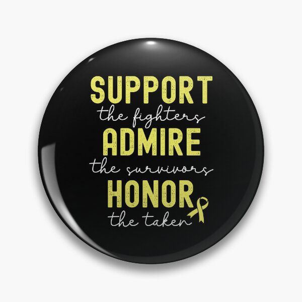 Item preview, Support, Admire, Honor, Childhood Cancer Yellow Ribbon designed and sold by Too Sweet.
