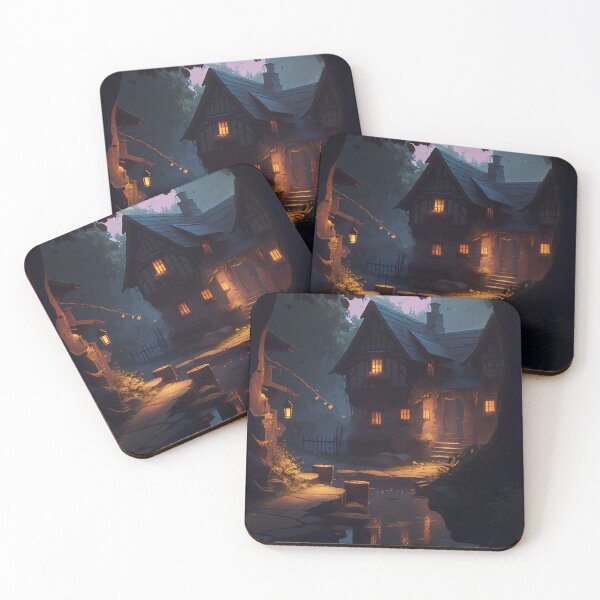 Item preview, Twilight Serenity at the Forest Cottage designed and sold by oanaunciuleanu.
