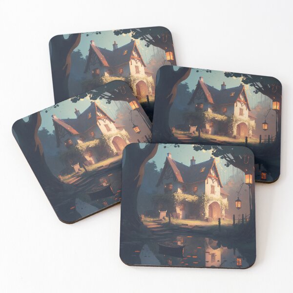Item preview, Twilight Serenity at the Forest Cottage designed and sold by oanaunciuleanu.