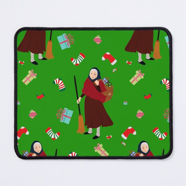 Item preview, green christmas Witch Befana designed and sold by Gossip Rag.