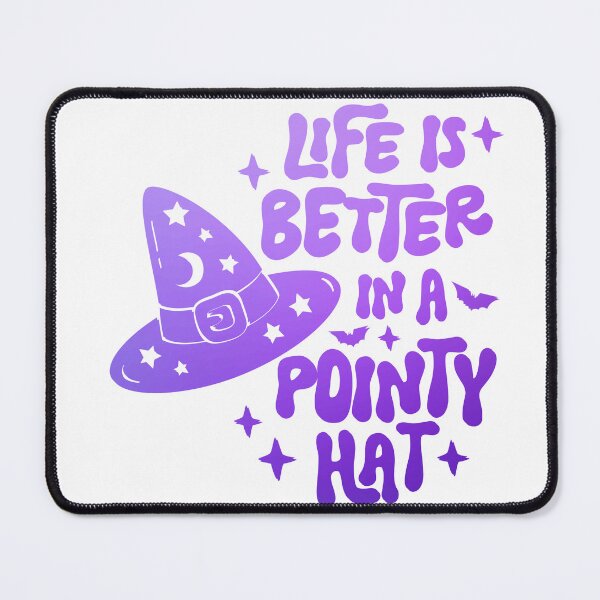 Item preview, life is better in a pointy hat- Funny Halloween designed and sold by Sun Sand & Sea Art.