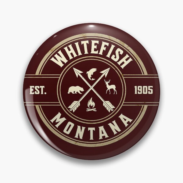 Item preview, ( 406 ) Whitefish Montana  Est  1905 designed and sold by Gilby-Designs.