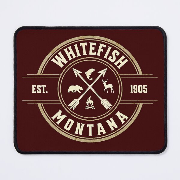 Item preview, ( 406 ) Whitefish Montana  Est  1905 designed and sold by Gilby-Designs.