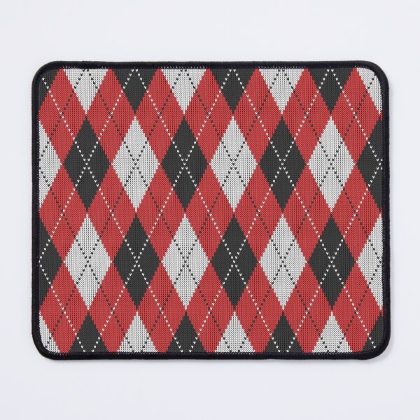 Item preview, Retro Christmas argyle check red designed and sold by Dana Du.