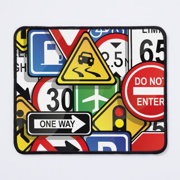 Item preview, Traffic signs collage, road signs design designed and sold by therockstuff.
