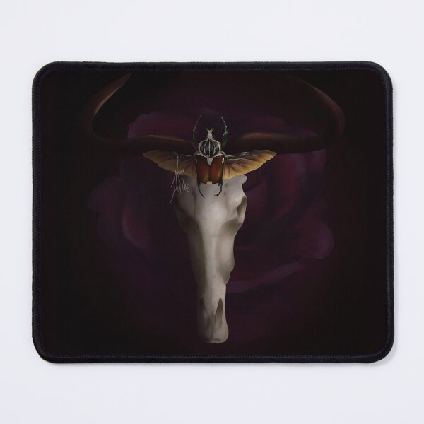 Item preview, Wildebeest Skull and Goliath Beetle - Black Rose designed and sold by morimyths.