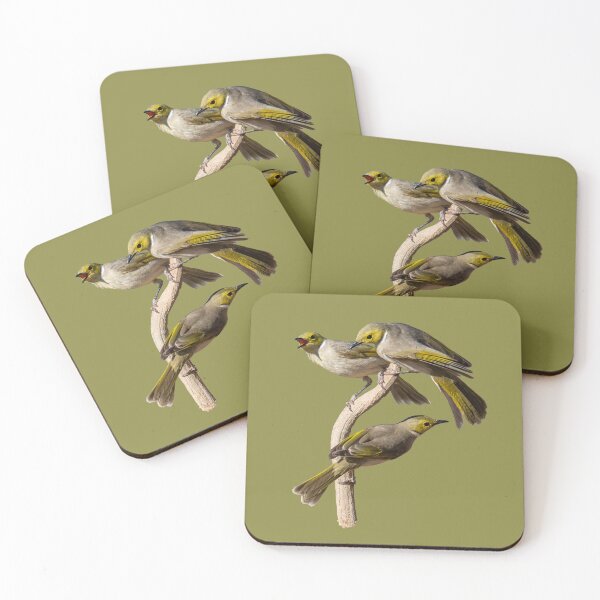 Item preview, Australian birds - white-plumed honeyeaters designed and sold by Ozjanette90.