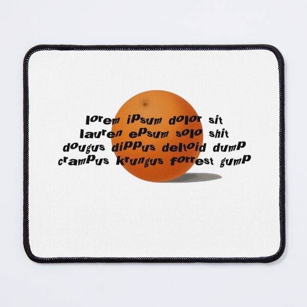 Item preview, “Lorem Ipsum Orange” from Drawfee designed and sold by Maybe-A-Robot.