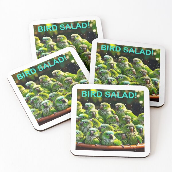 Item preview, Bird Salad! Bathing conures designed and sold by Conuretopia.