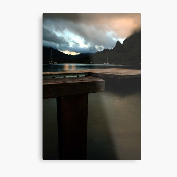 Cooks Bay Evening, Moorea Metal Print