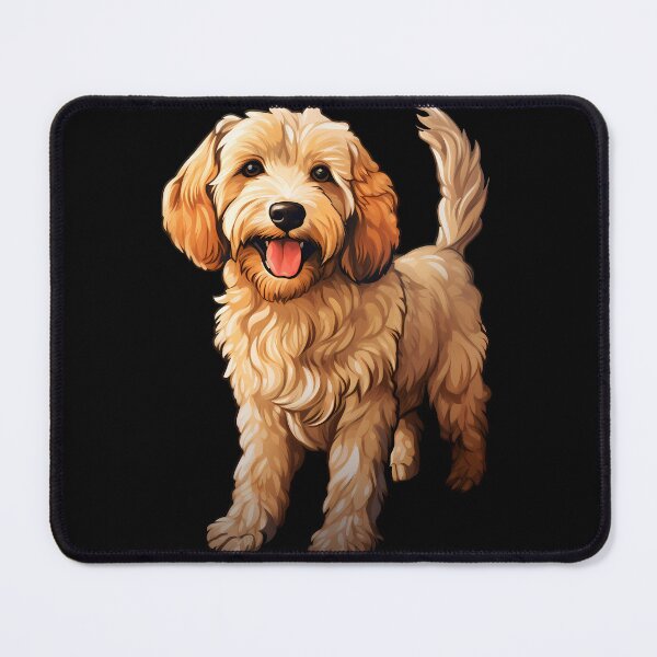 Item preview, Adorable Goldendoodle Puppy Dog Drawing designed and sold by meganohm.