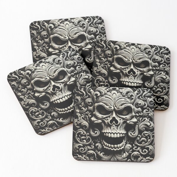 Item preview, Skull Wall Carving designed and sold by OccultDreams.