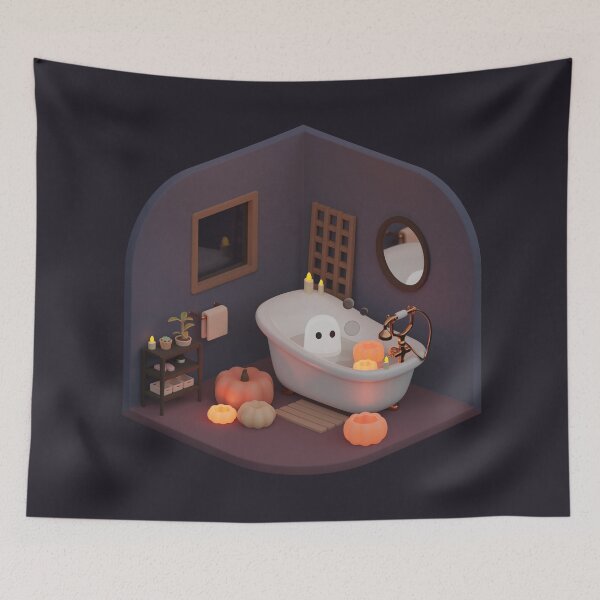 Item preview, Ghostie Bath Time designed and sold by kasumiblu.