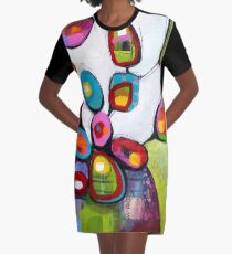 vornehm T-Shirt Kleid