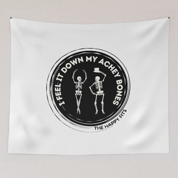 Item preview, The Happy Fits Achey Bones Graphic Skeletons designed and sold by Hayjay317.