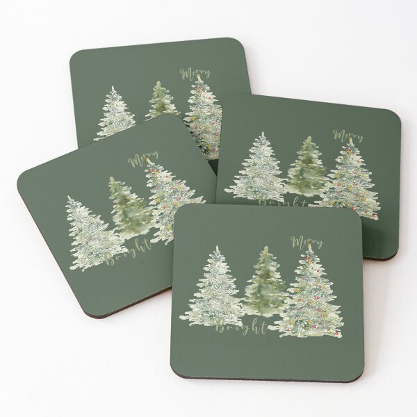 Item preview, Watercolor Christmas Light Pine Tree designed and sold by KisentialUSA.