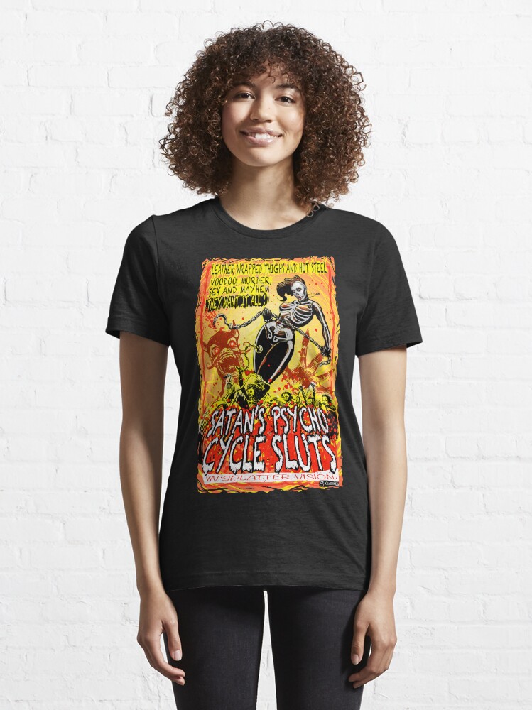 Thumbnail 6 of 7, Essential T-Shirt, SATAN’S PSYCHO CYCLE SL*TS designed and sold by George Webber.