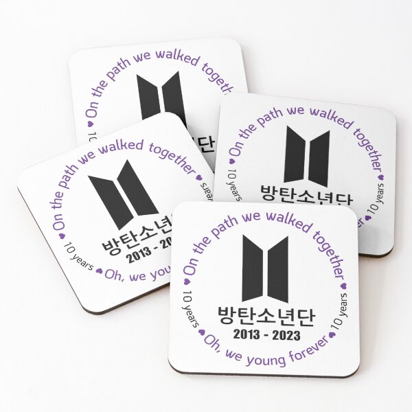 Item preview, BTS 10th Anniversary Logo designed and sold by SipandStan.