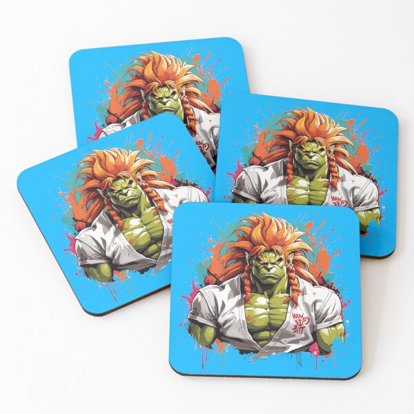 Aperçu de l'œuvre Art vibrant du graffiti Blanka Street Fighter créée et vendue par KuroeStudio.