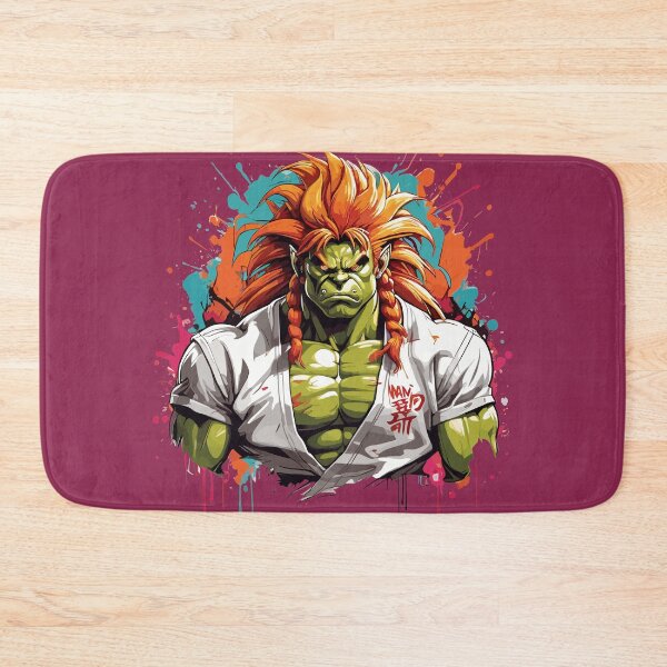 Aperçu de l'œuvre Art vibrant du graffiti Blanka Street Fighter créée et vendue par KuroeStudio.