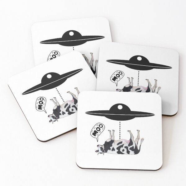 Item preview, Moo, Cow Abduction designed and sold by Tiffany Roy.