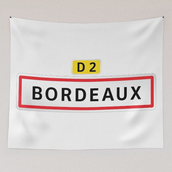 Item preview, Bordeaux & D2 French Road Sign designed and sold by travelwitheric.