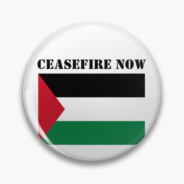 Ceasefire Now Pin, Cease Fire Shirt Pins Palestine Gaza Peace