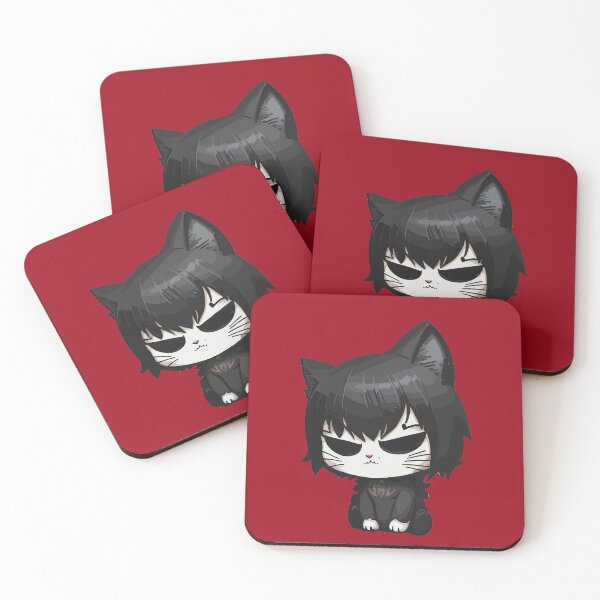 Item preview, Emo Cat Goth Black Kitten designed and sold by Peculiarts.
