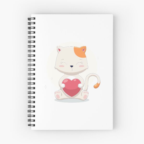 Item preview, cat holding heart, cute cat holding heart, cute cat with heart designed and sold by GreyStanzione1.