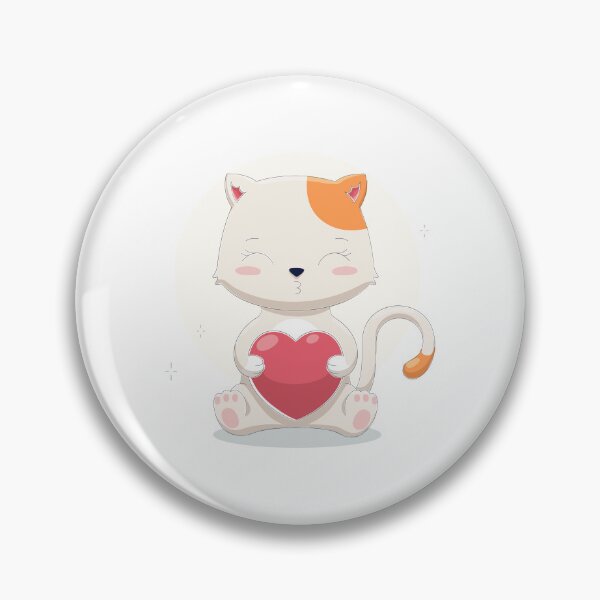 Item preview, cat holding heart, cute cat holding heart, cute cat with heart designed and sold by GreyStanzione1.