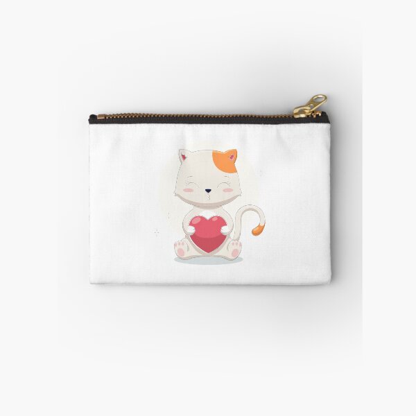 Item preview, cat holding heart, cute cat holding heart, cute cat with heart designed and sold by GreyStanzione1.