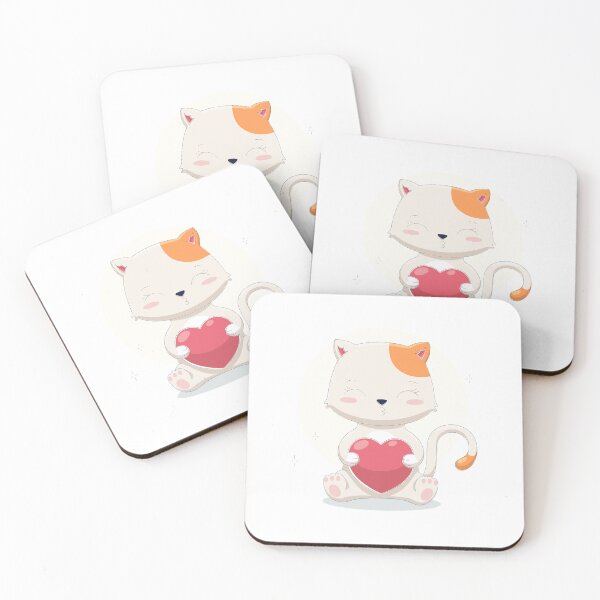 Item preview, cat holding heart, cute cat holding heart, cute cat with heart designed and sold by GreyStanzione1.