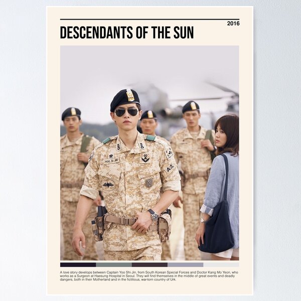 Item preview, Descendants of the Sun, Minimalist Kdrama (2016) designed and sold by PinkandP.