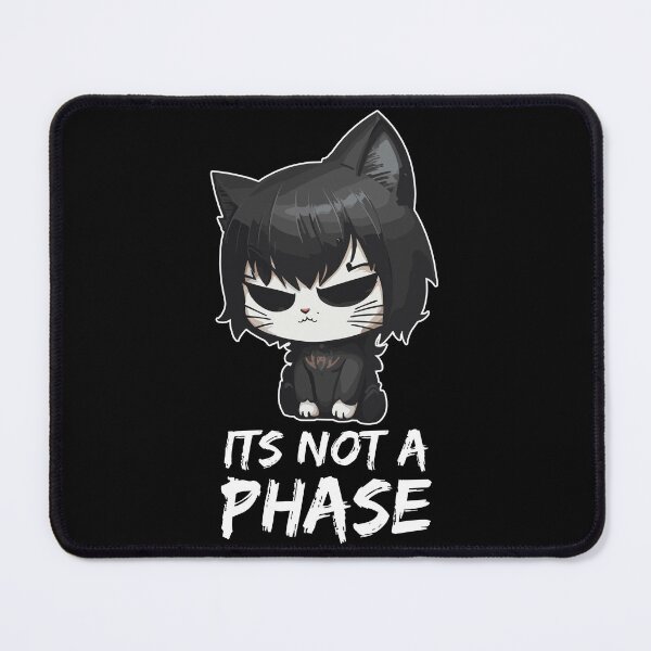 Item preview, Its Not a Phase Emo Cat Goth Black Kitten designed and sold by Peculiarts.